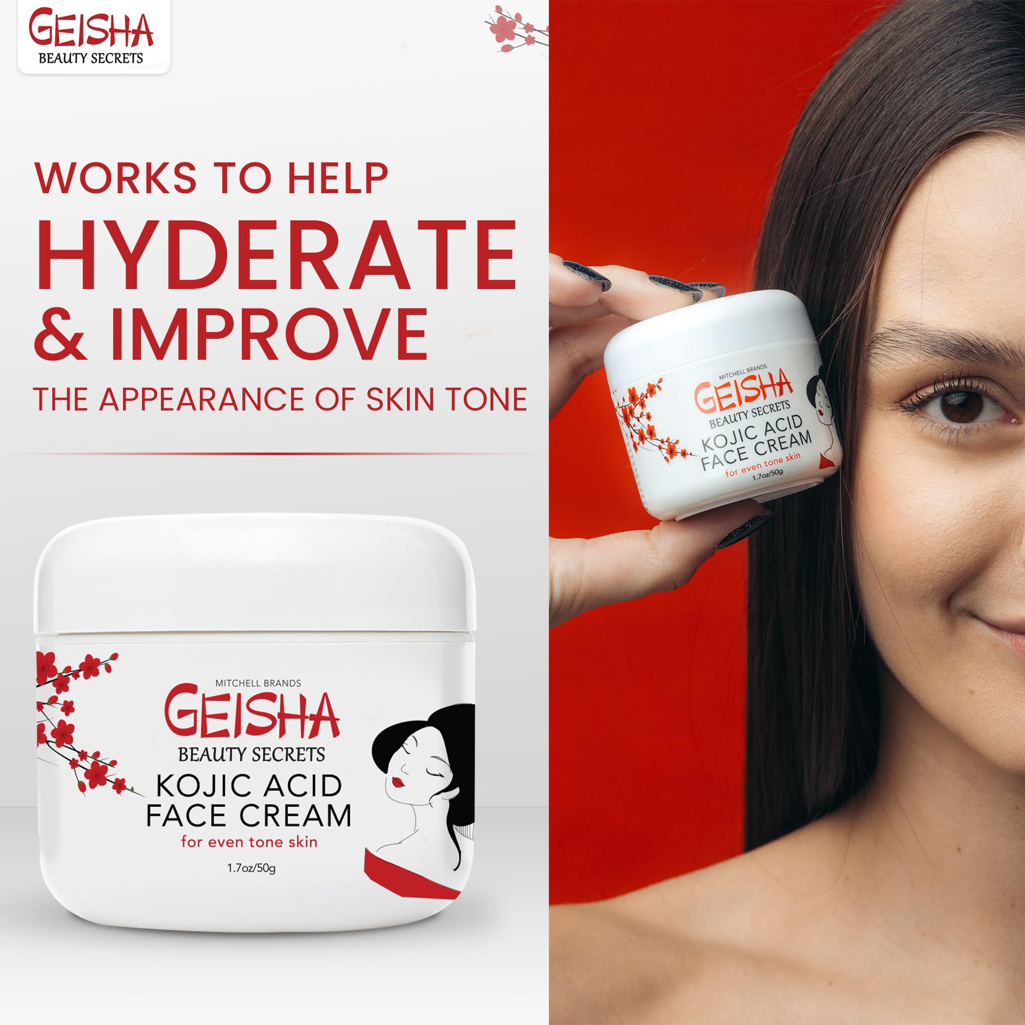 OMIC Geisha used on elbow and knee showing even tone benefits
