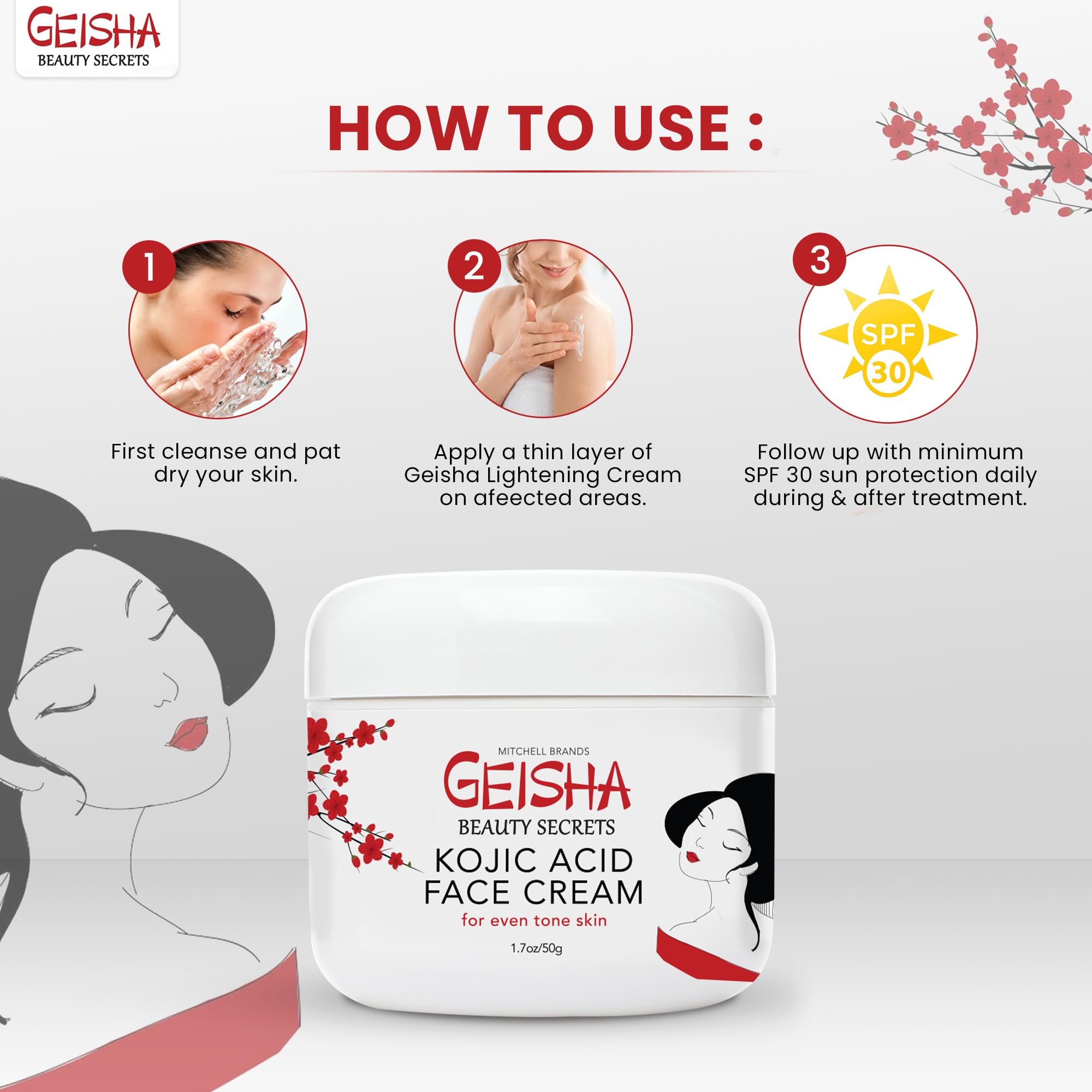 OMIC Geisha open jar texture highlighting creamy moisturizing feel