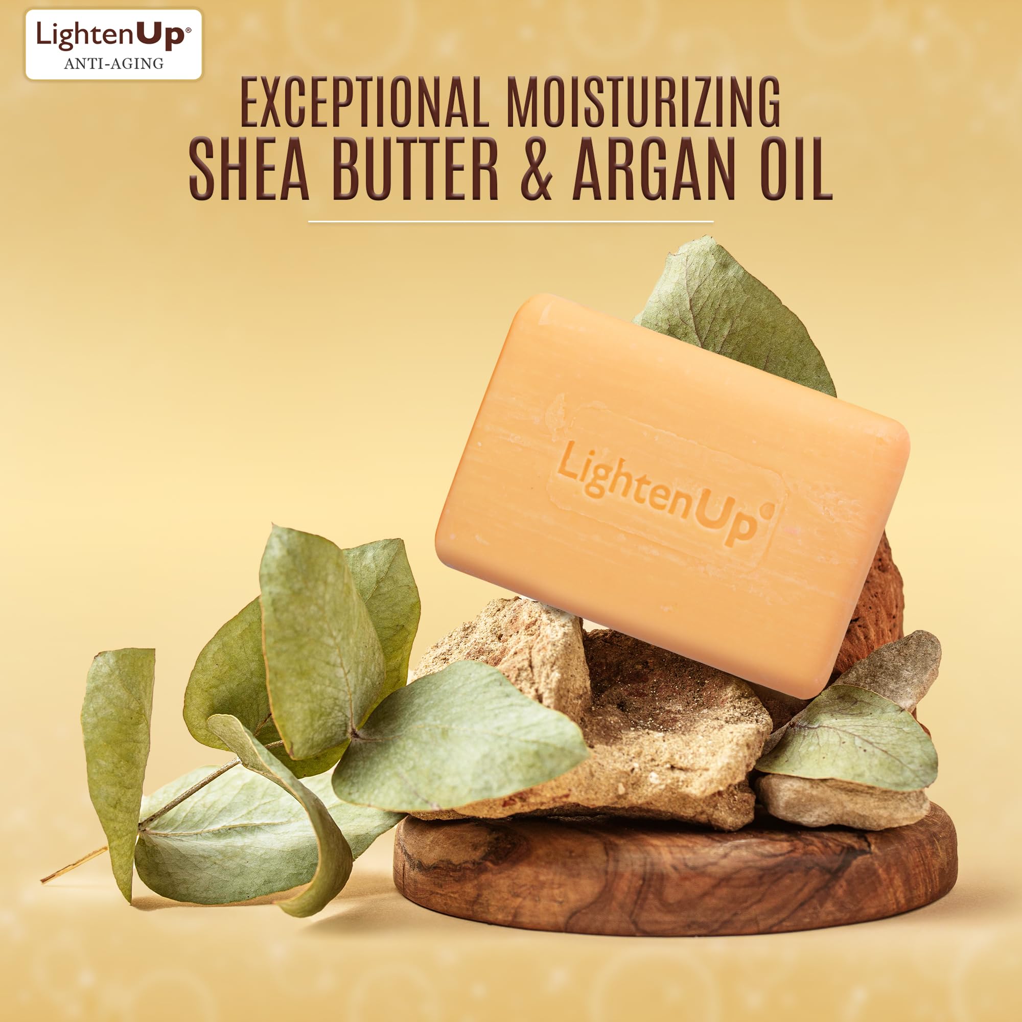 OMIC Lighten-Up rich lather on hand demonstrating gentle effective cleansing