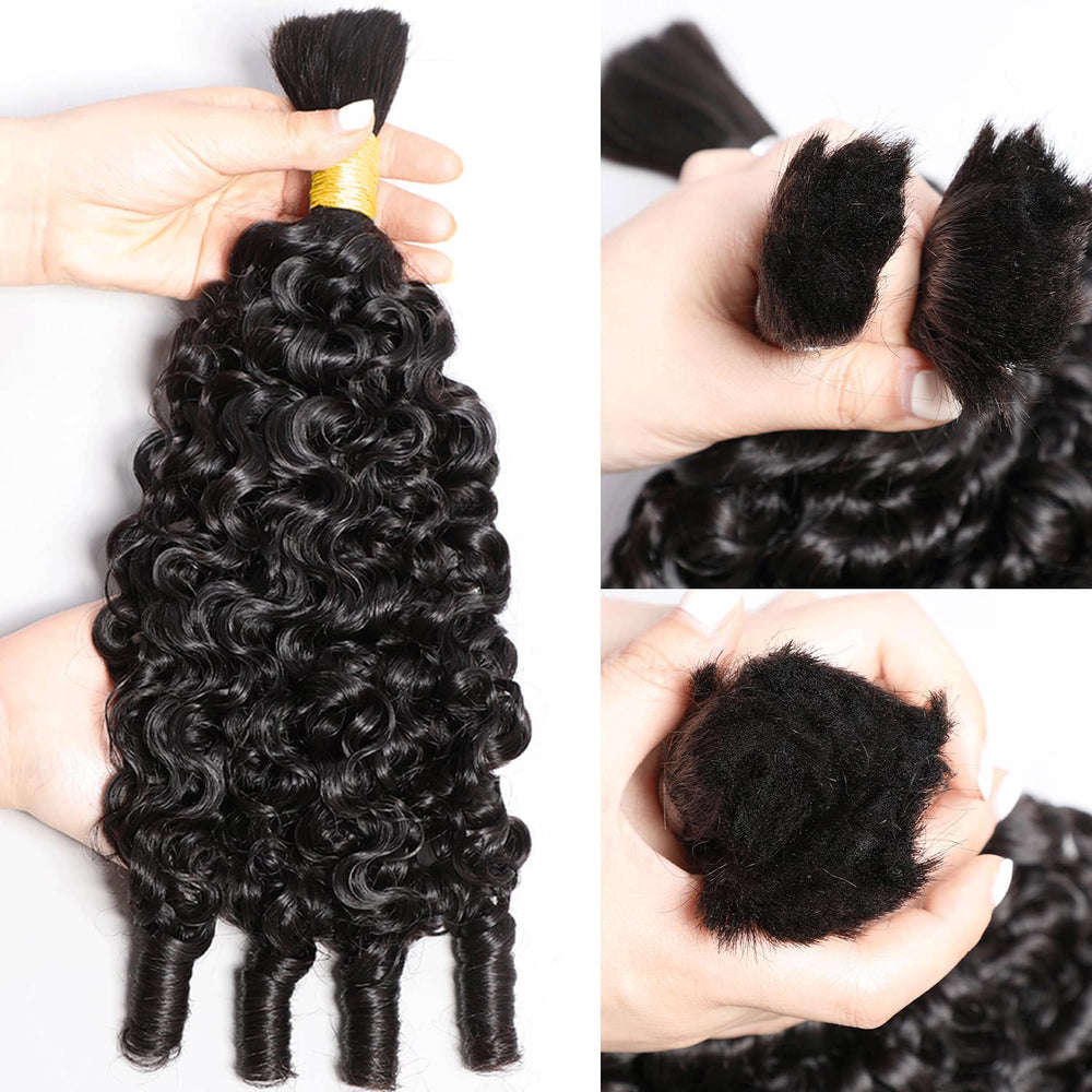 Omiliyah close-up of spiral curly ends, demonstrating defined curl memory and bounce