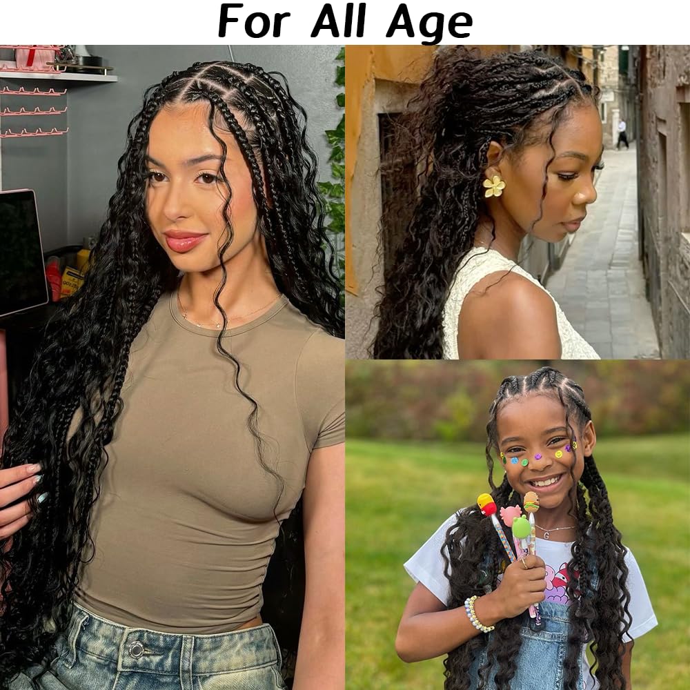 Omiliyah stacked bundles for a full-head comparison, illustrating layering options