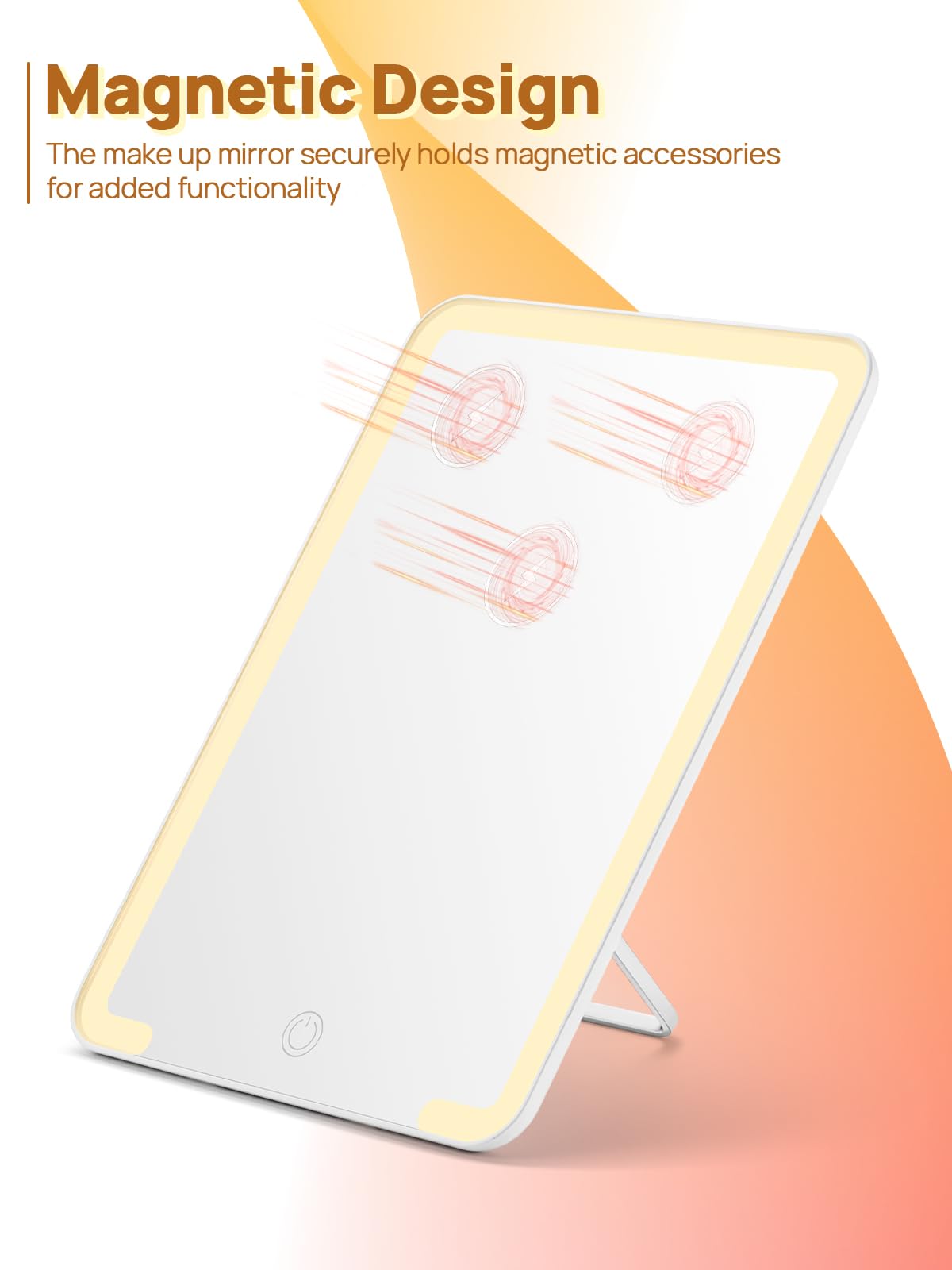 OMIRO side-angle view demonstrating adjustable stand for comfortable viewing angles