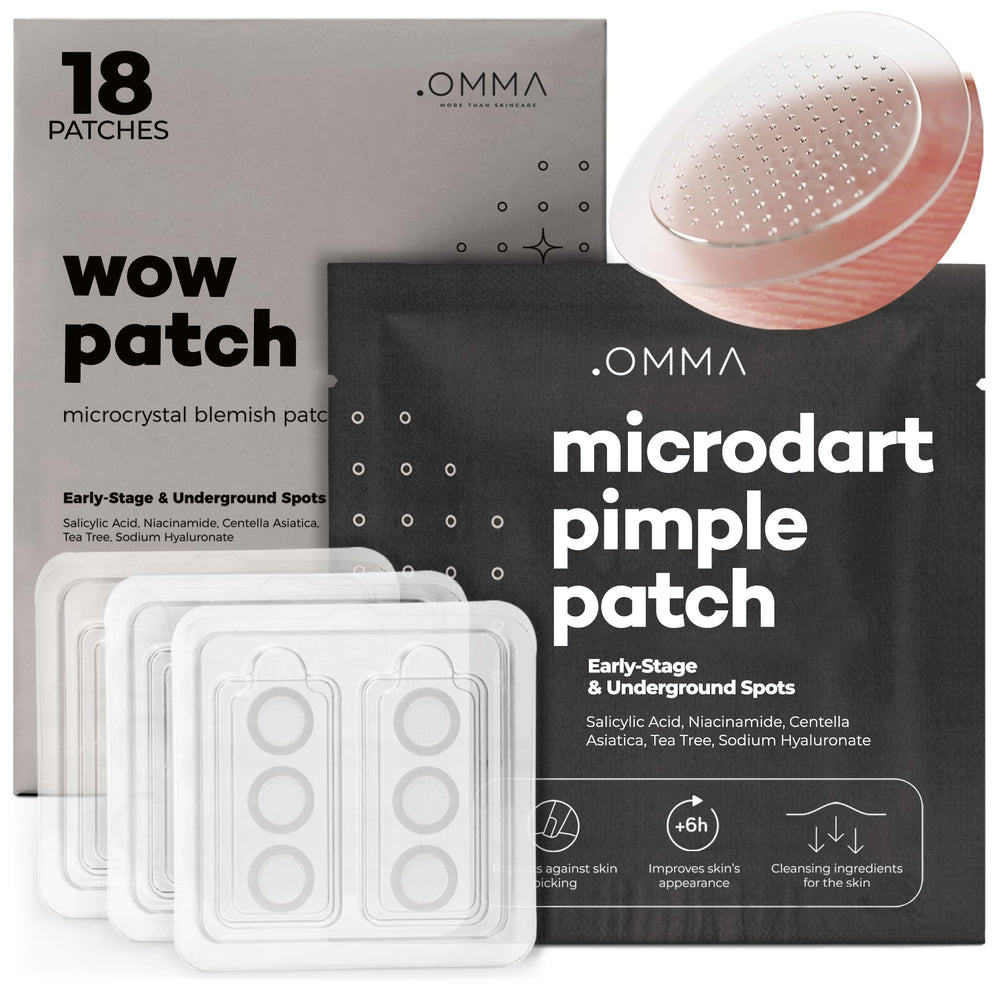 OMMA microdart front packaging showing product and quantity for clear buying decision