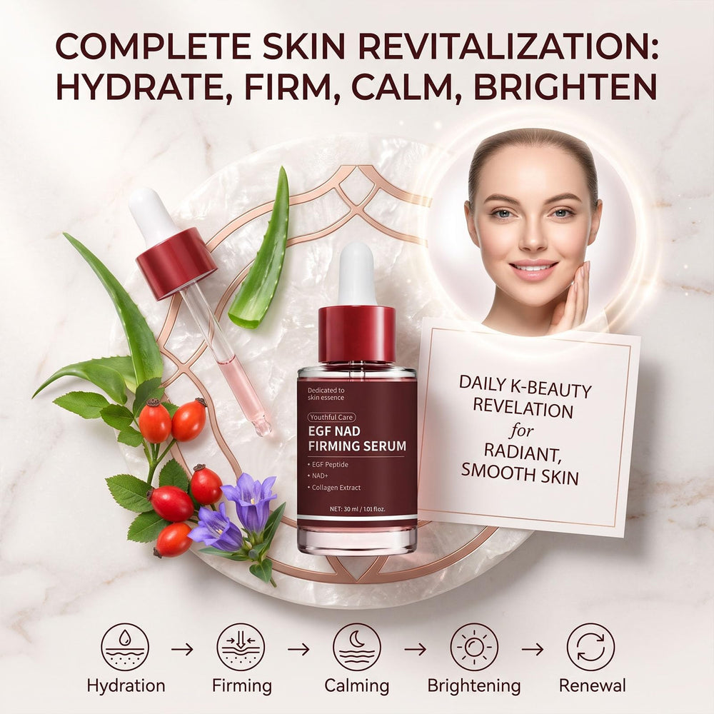 omni health before and after skin texture comparison illustrating firmer appearance