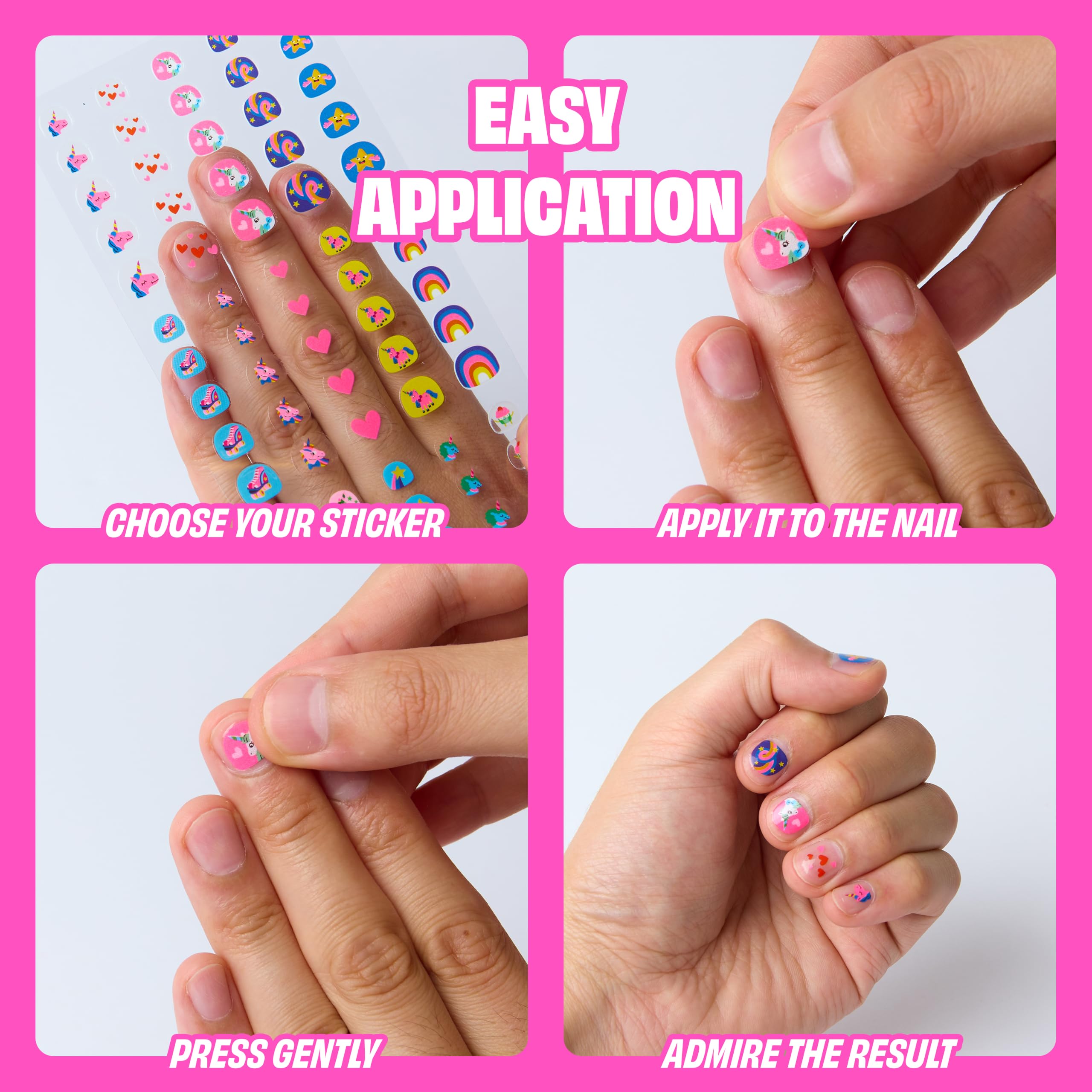 Omy sticker edge and material texture demonstrating durability and flexibility