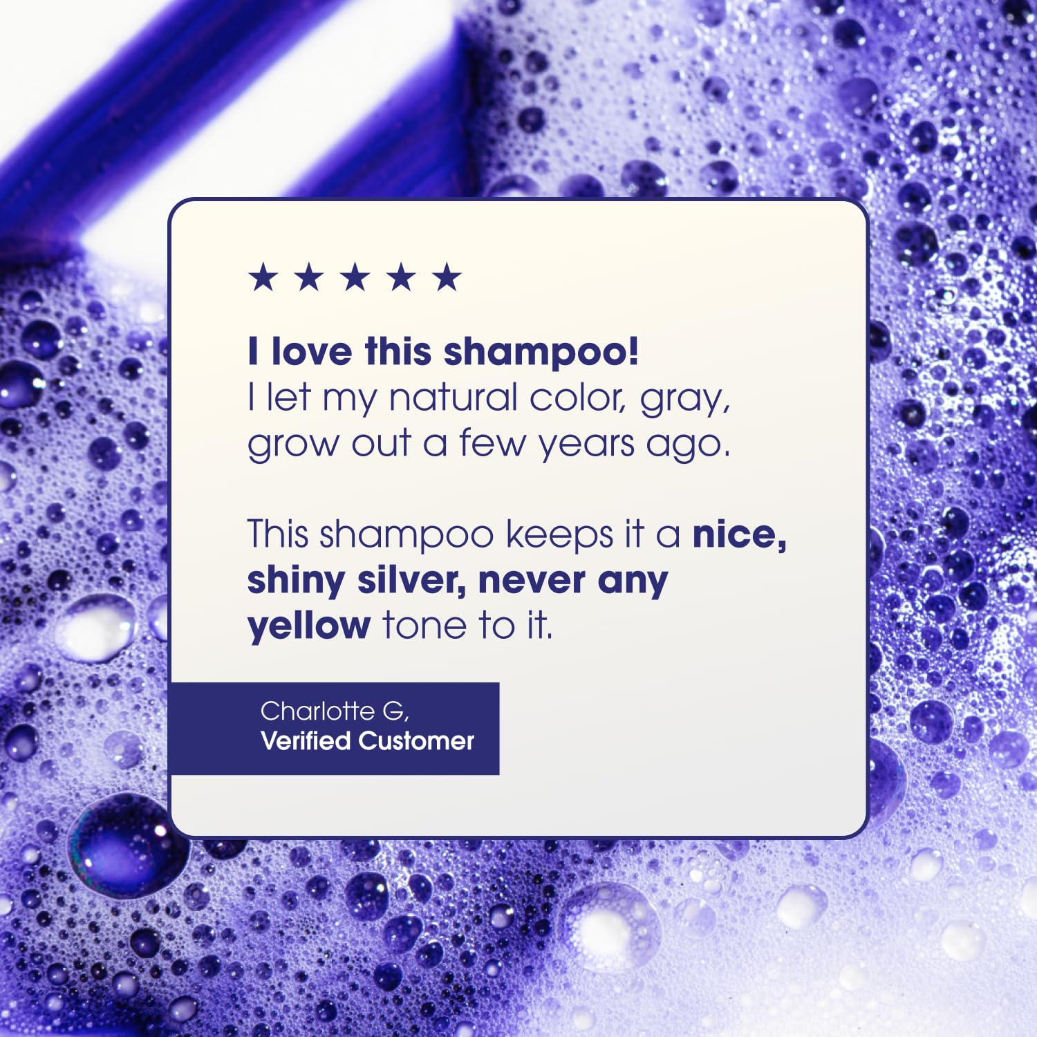 One 'n Only before and after swatch showing reduced brassiness and brighter blonde results