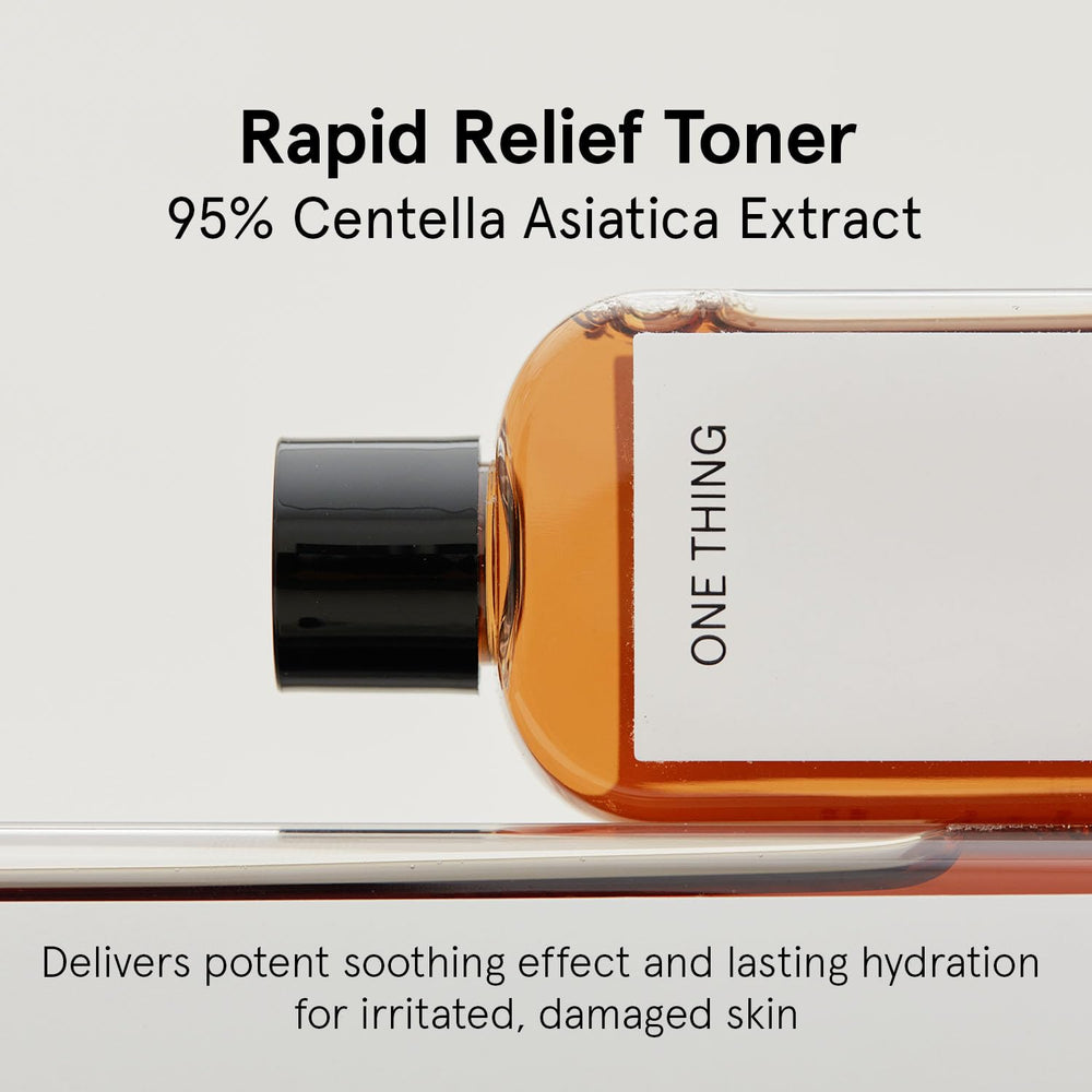 ONE THING pouring clear toner texture highlighting hydrating finish