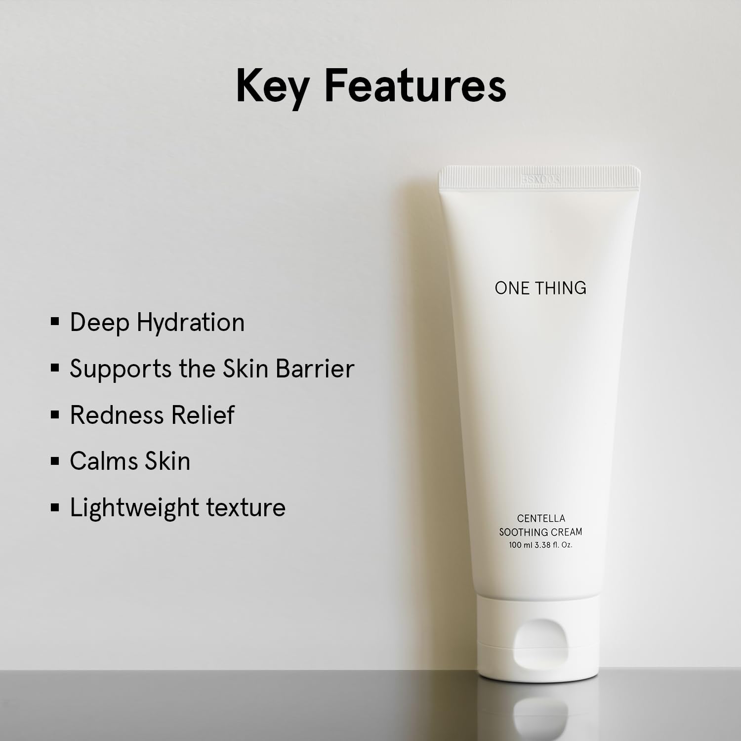 ONE THING close-up of cream texture showing lightweight hydration