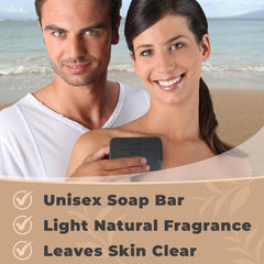 One With Nature ingredient label with Dead Sea salt, shea butter benefits