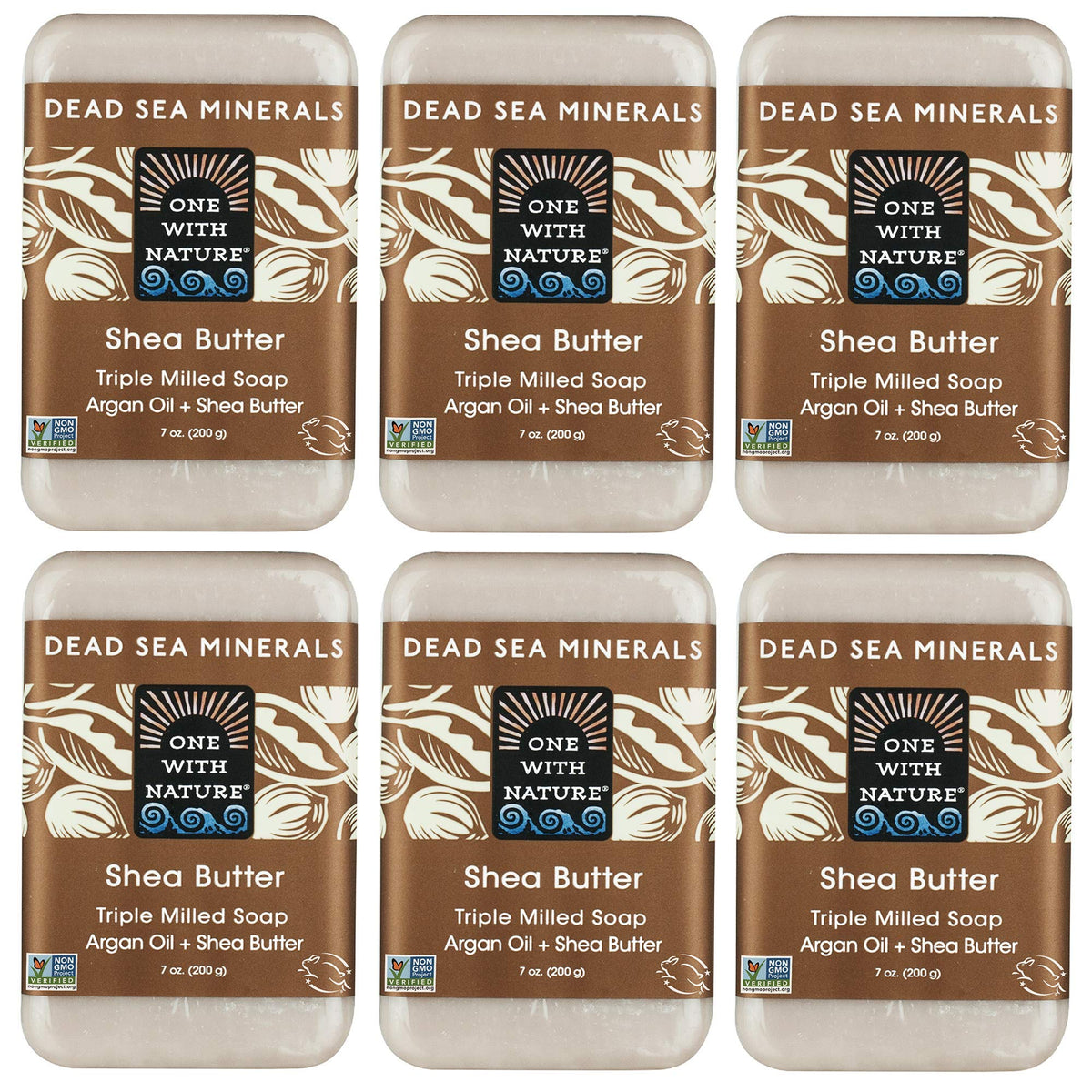 One With Nature front packaging showing pack of six and natural branding benefits