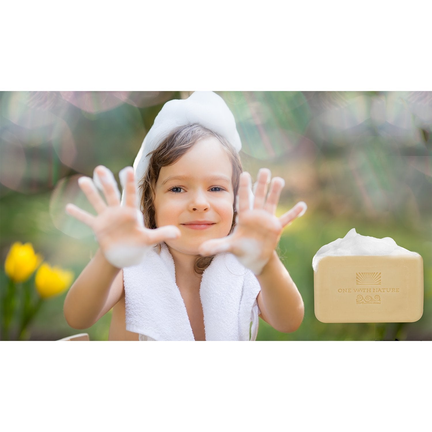 One With Nature product label and ingredients list highlighting plant-based, mineral-rich benefit