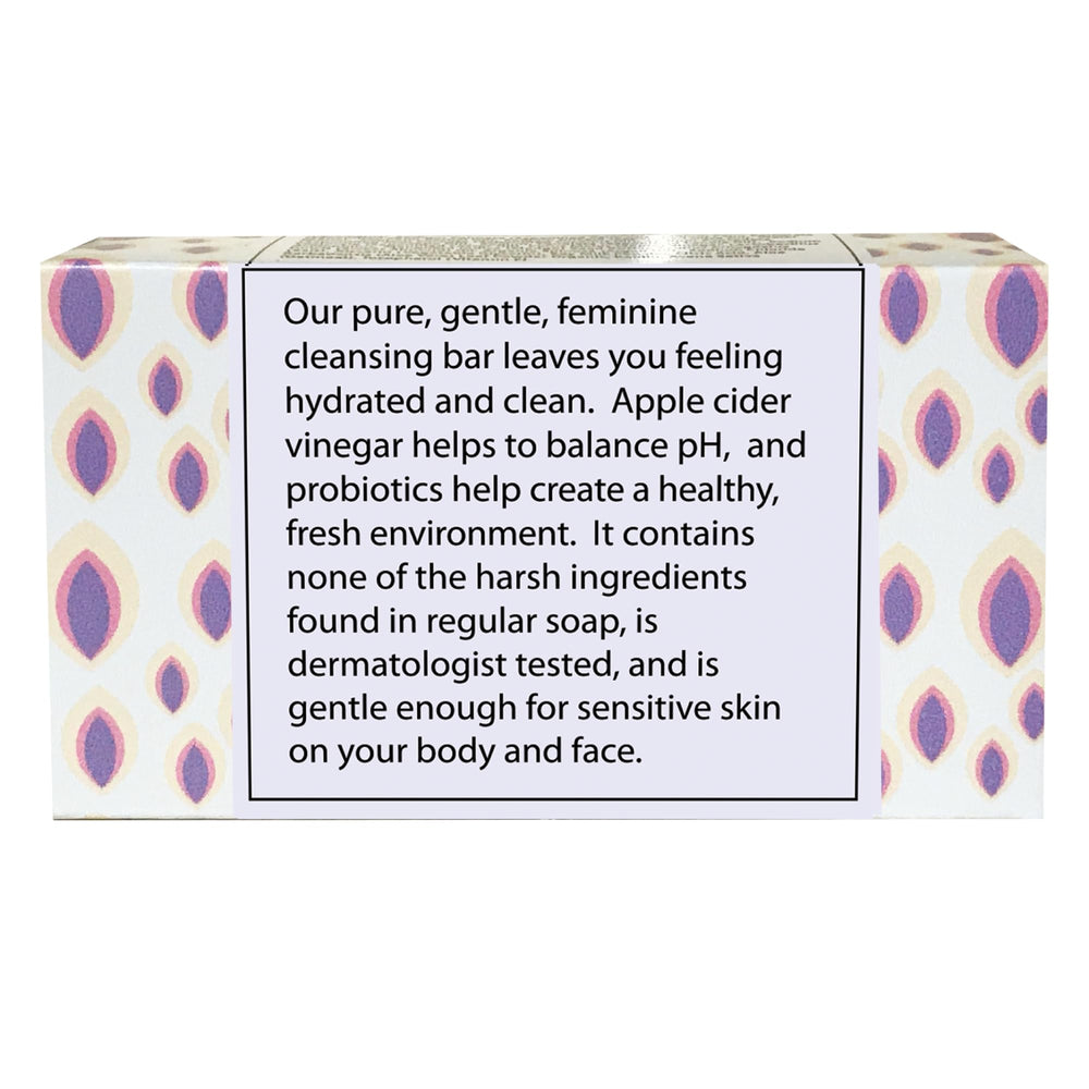 One With Nature bar on bathroom shelf in a clean setting, low-plastic lifestyle