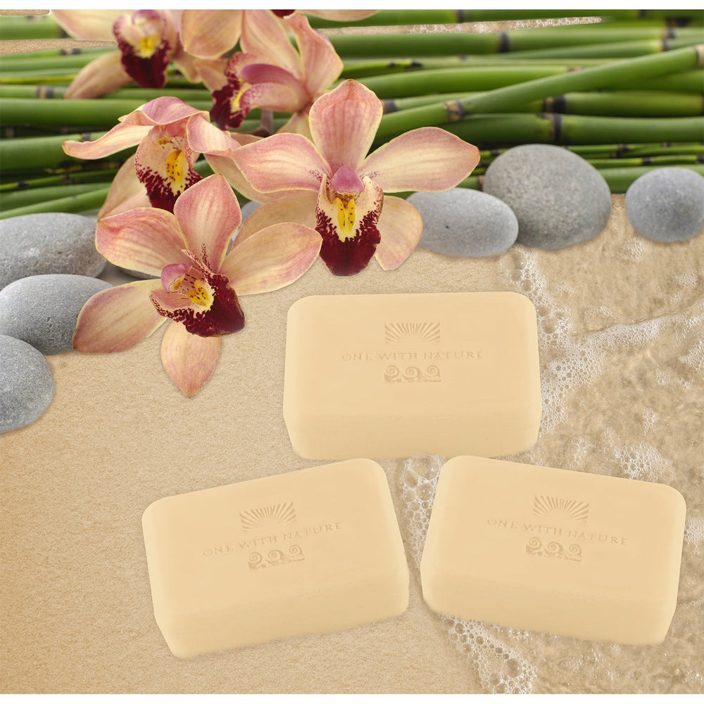 One With Nature Dead Sea mineral salts on soap emphasizing natural minerals benefit