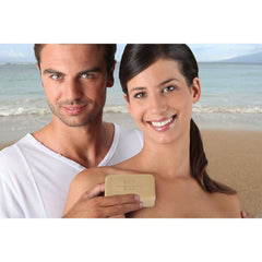 One With Nature stacked bars beside a ruler showing 7-ounce scale and long-lasting benefit
