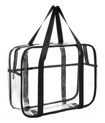 ONEGenug front view showing clear makeup bag for quick selection benefit