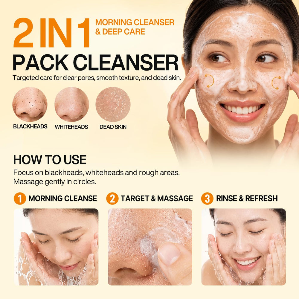 ONEOHOH applying jelly to nose and T-zone for targeted pore care