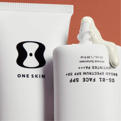 oneskin OS-01 five shade swatches illustrating tint options and blend