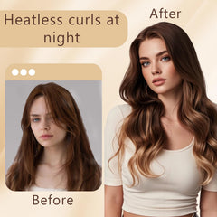 ONEUPIN comb detail and long ribbon demonstrating secure hair hold