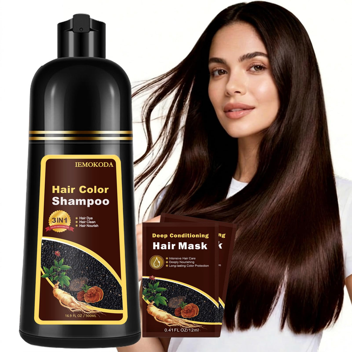 Onilyua front bottle view showing brand and product benefit of instant gray coverage