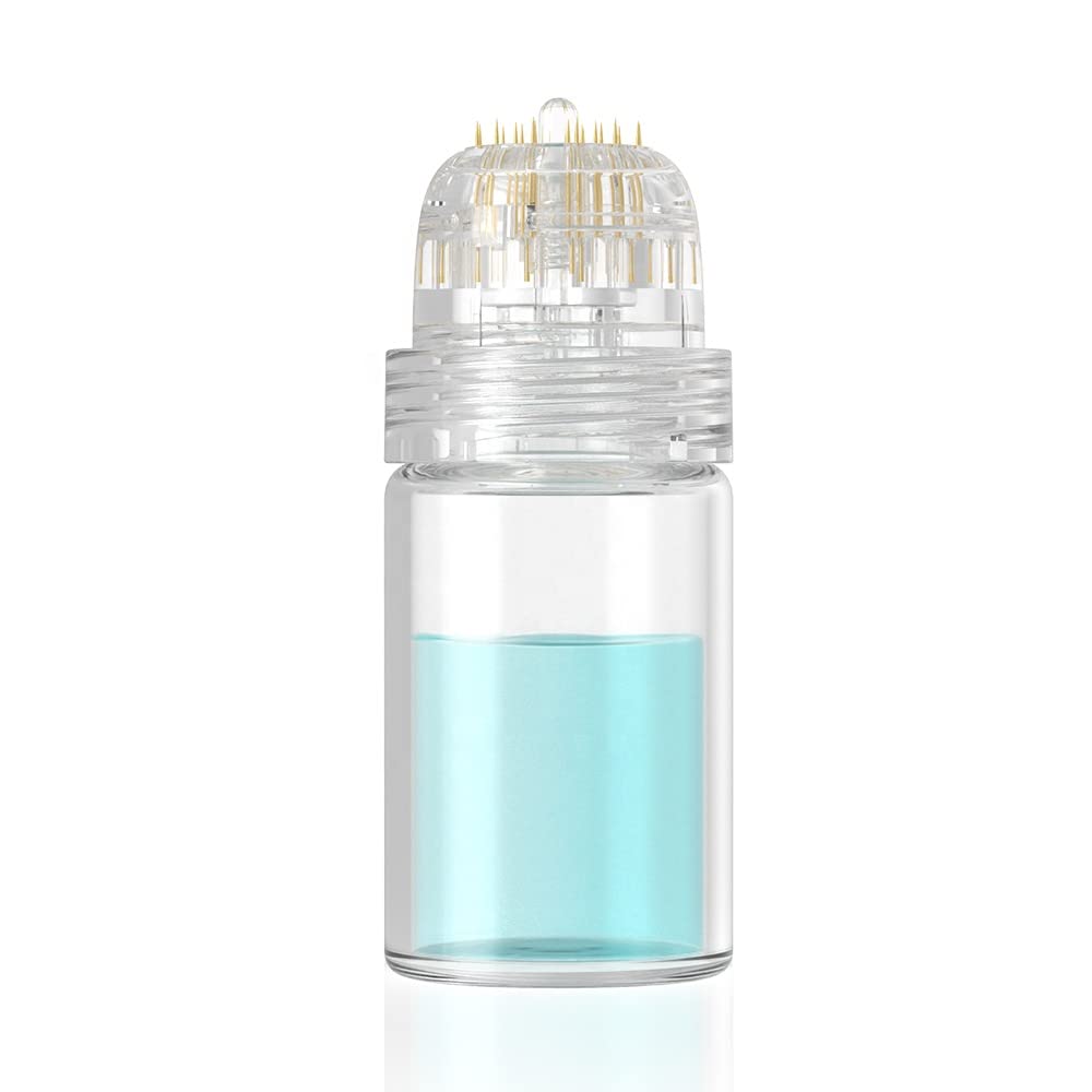 ONLYSKY BEAUTY hydra needle being applied to cheek area to improve serum absorption