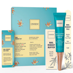 ONSEN front packaging showing kit contents and spa-quality promise