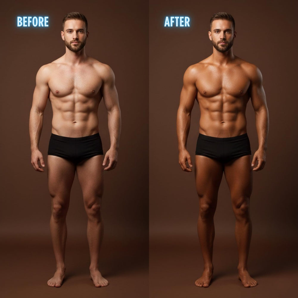 Onyx enhancing muscle definition on torso to emphasize contours
