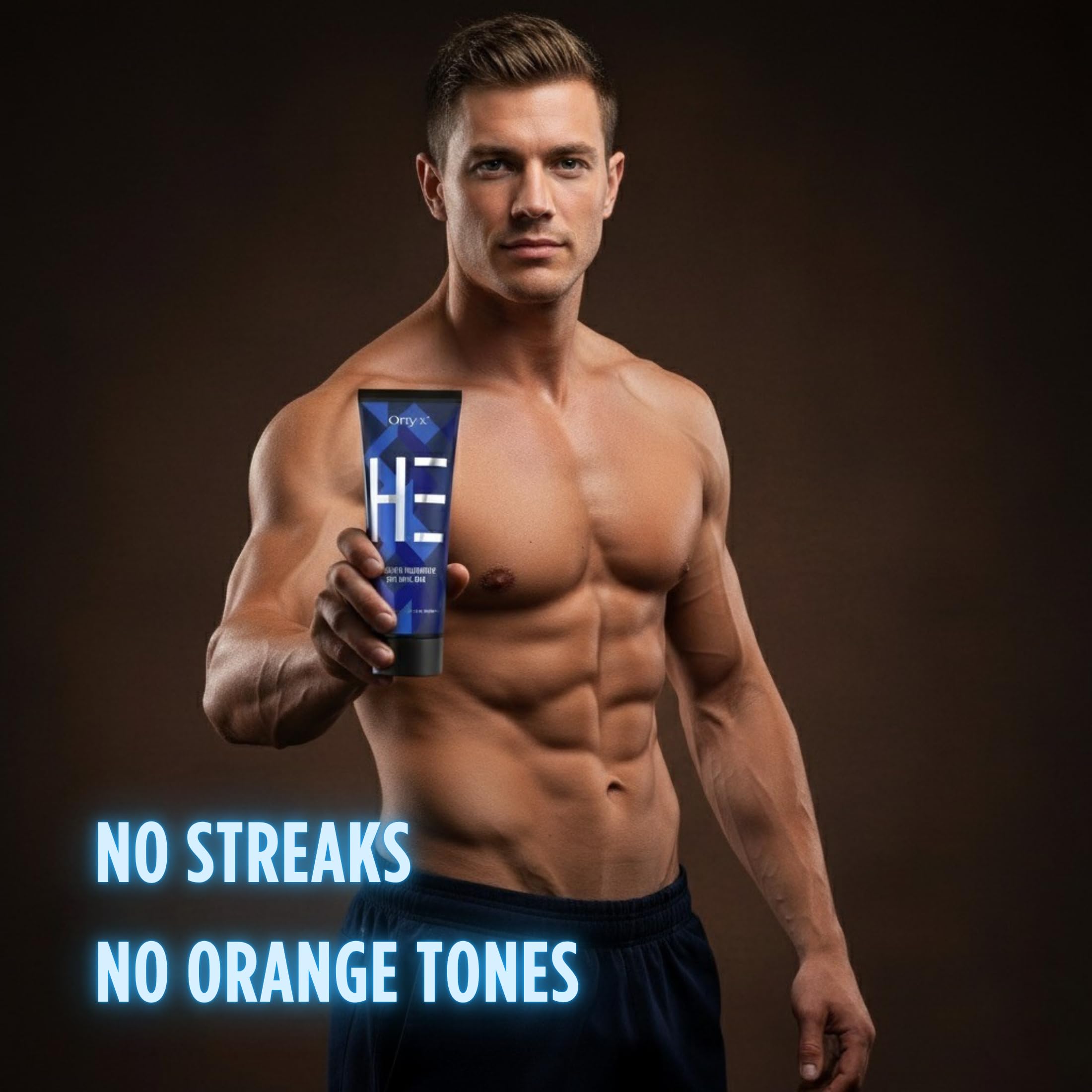 Onyx lifestyle image with active man showing bronzed, fit appearance