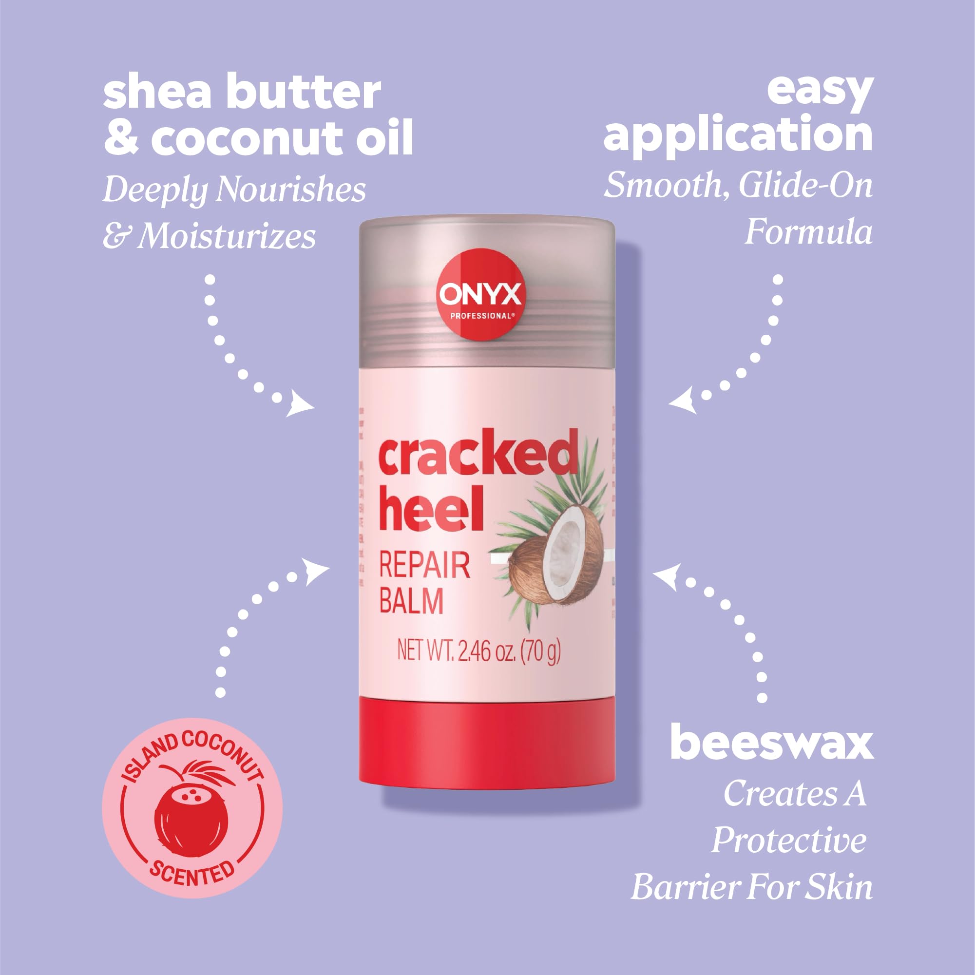 Onyx Professional applying balm to heel with hands for targeted softening and repair