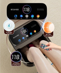 OOAMBB massage rollers and pumice stone close-up for targeted foot care