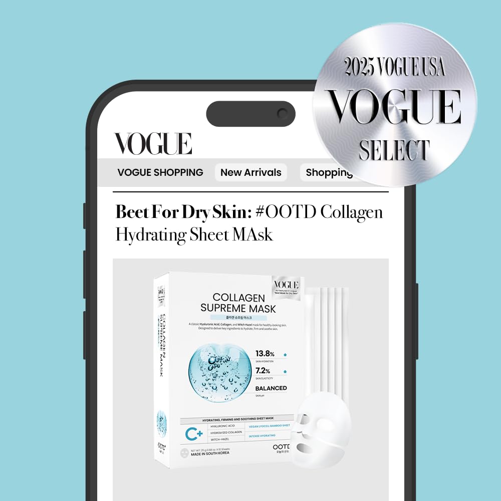 #OOTD single unfolded sheet mask showing full-face coverage and fit