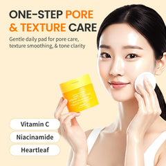 #OOTD pad soaked in serum showing even saturation for quick absorption benefit