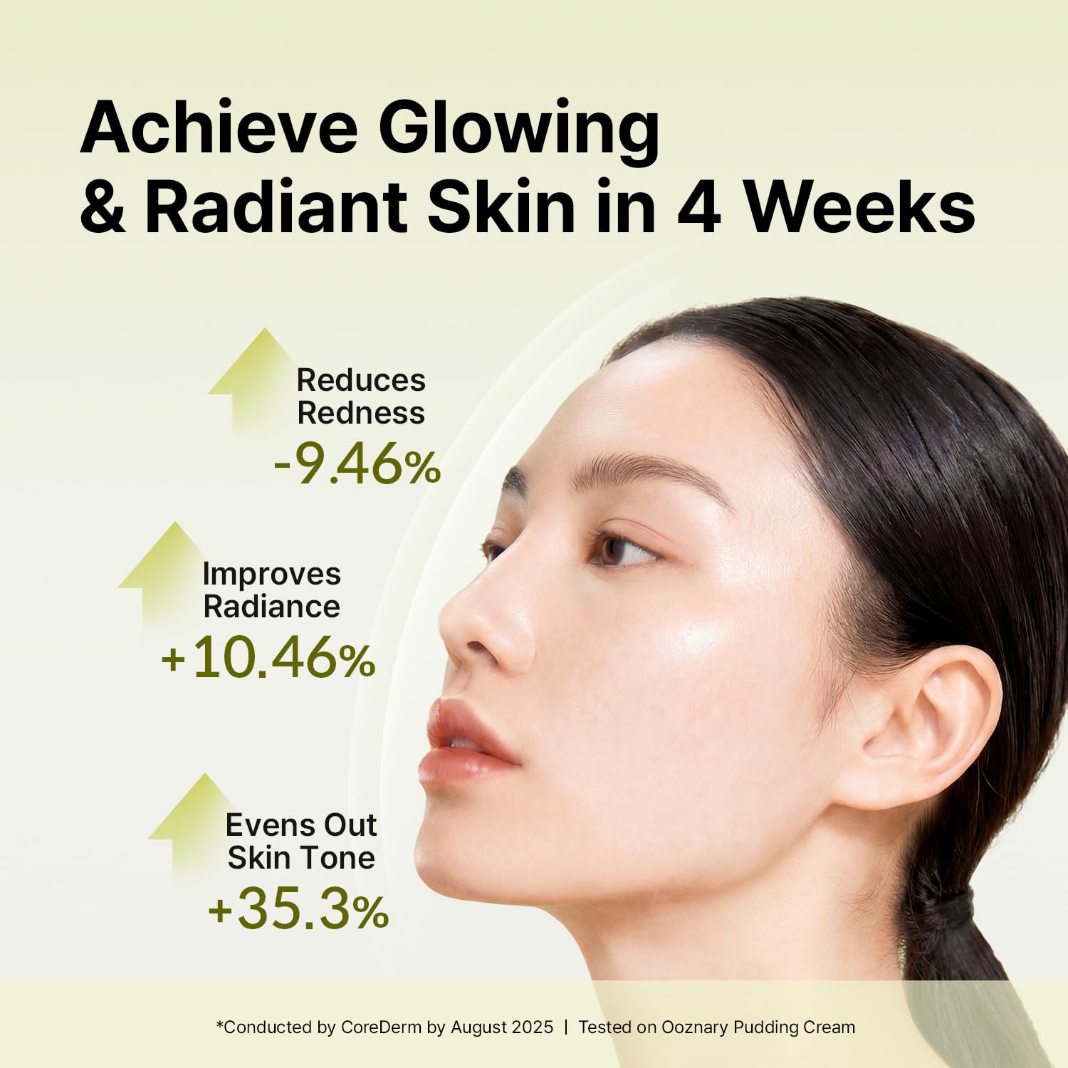 OOZNARY cream open showing pudding texture for quick absorption benefit