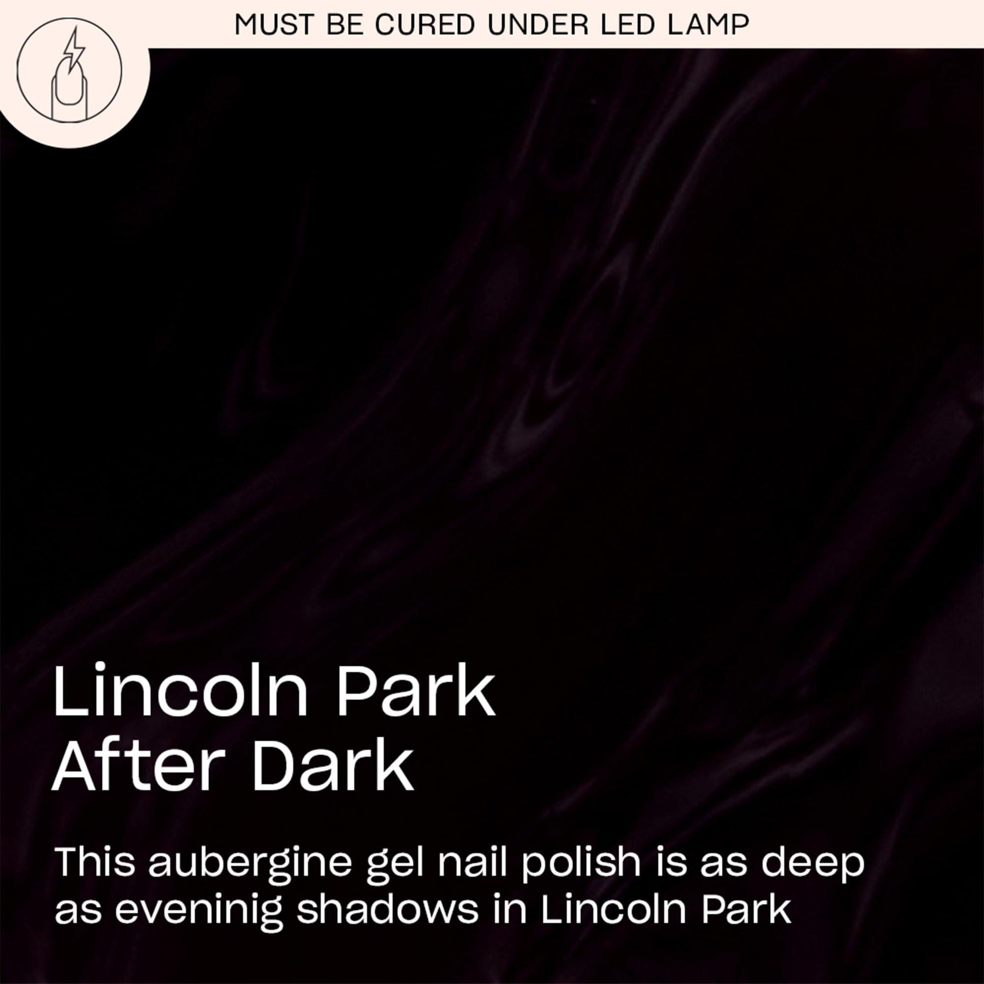 OPI Intelli-Brush close-up applying Lincoln Park After Dark for even coverage