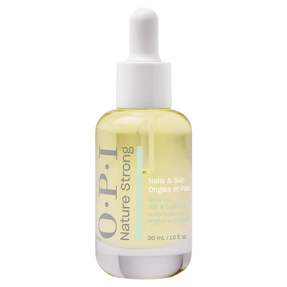 OPI front bottle showing Glow Up oil and sleek packaging for easy use