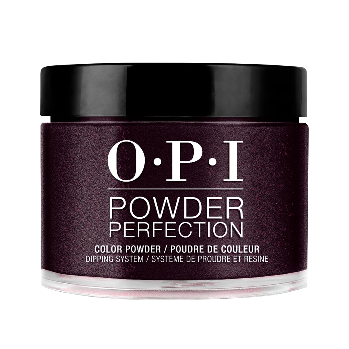 OPI front packaging showing deep purple dip powder and branding for easy identification