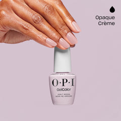 OPI gel curing under LED lamp for quick smudge-proof finish