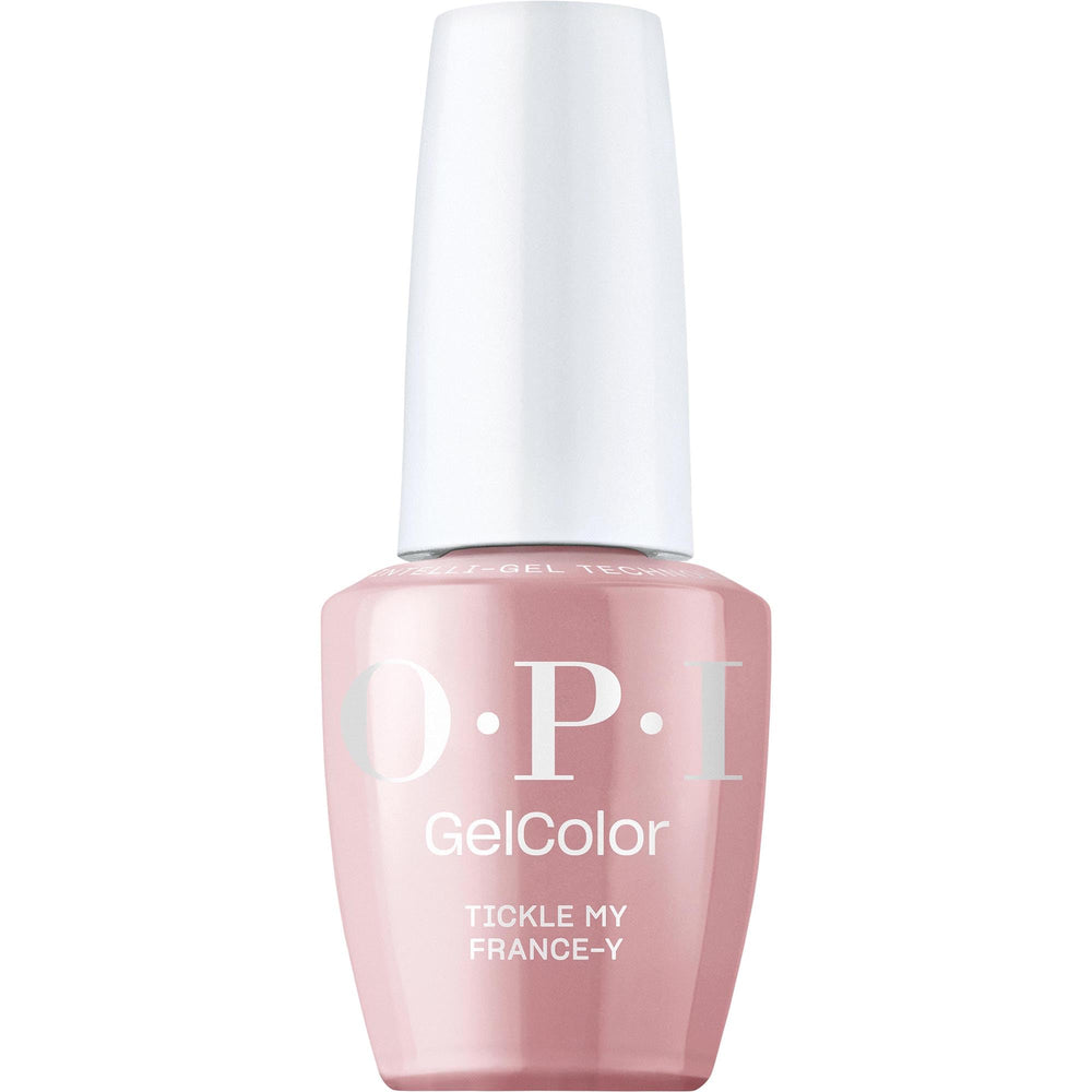 OPI bottle front view showing Tickle My France-y shade and professional finish