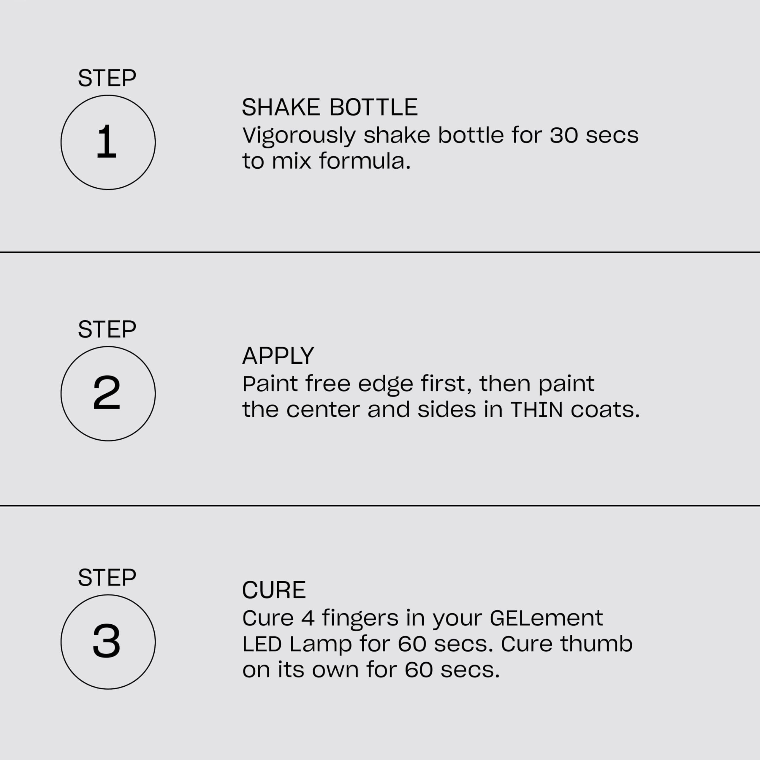 OPI bottle curing inside LED lamp illustrating fast cure and time savings