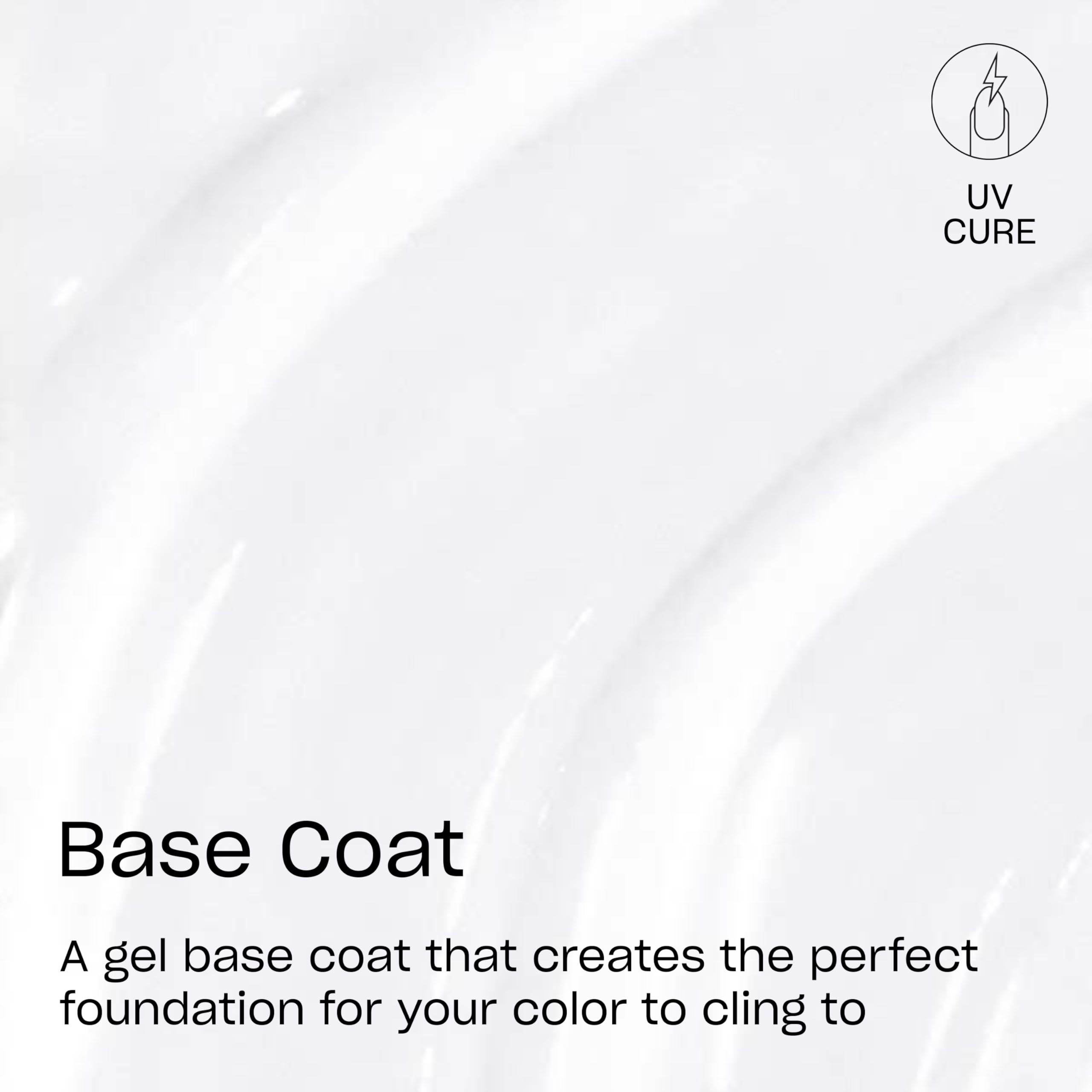 OPI GELement base coat cap and neck detail highlighting precision brush closure for neat application