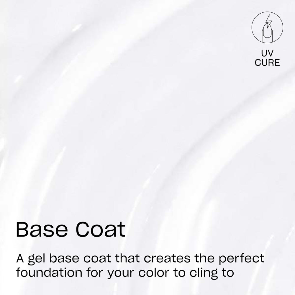 OPI GELement base coat cap and neck detail highlighting precision brush closure for neat application