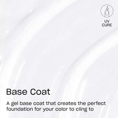 OPI GELement base coat cap and neck detail highlighting precision brush closure for neat application