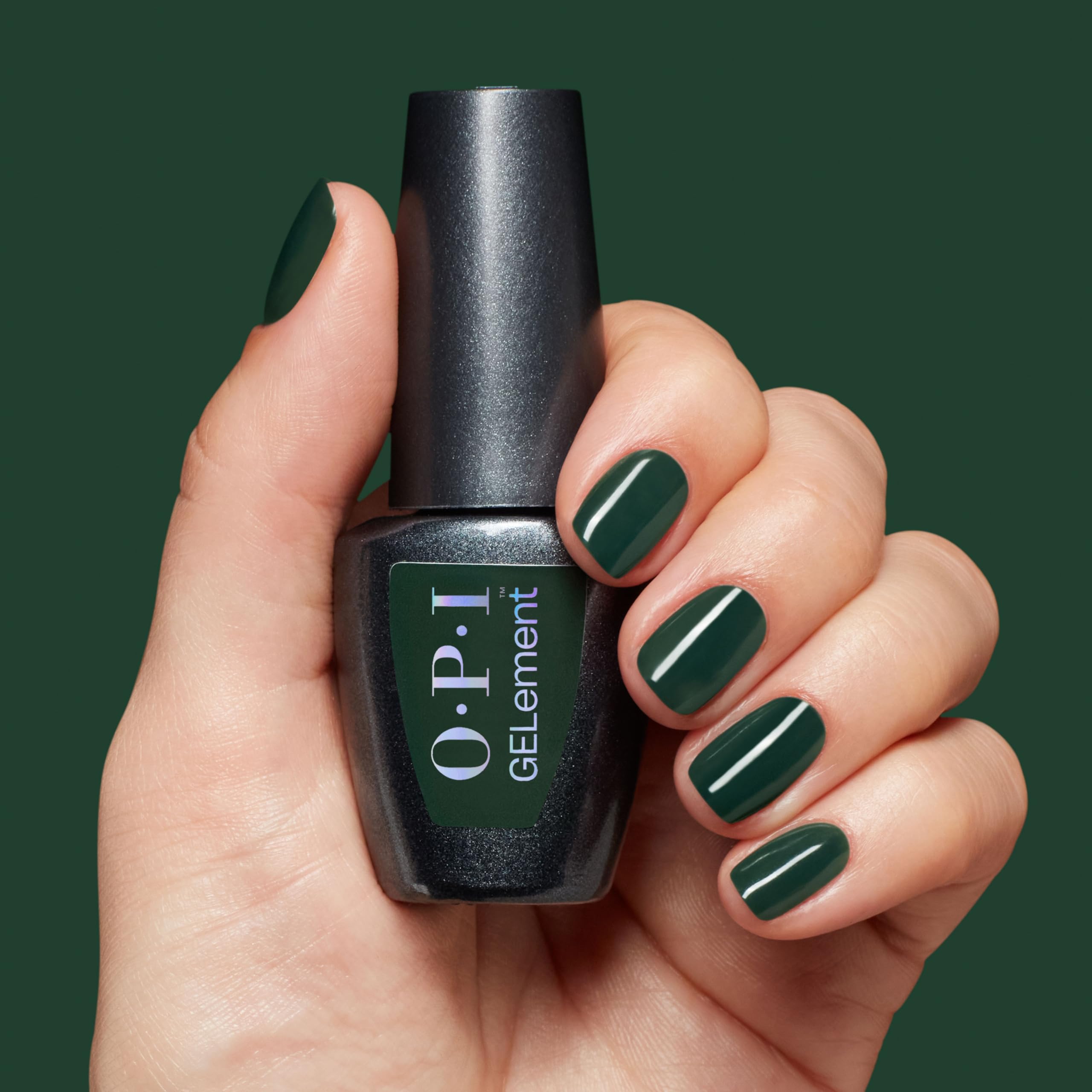 OPI bottle beside ruler to show size and ergonomic cap for easy control