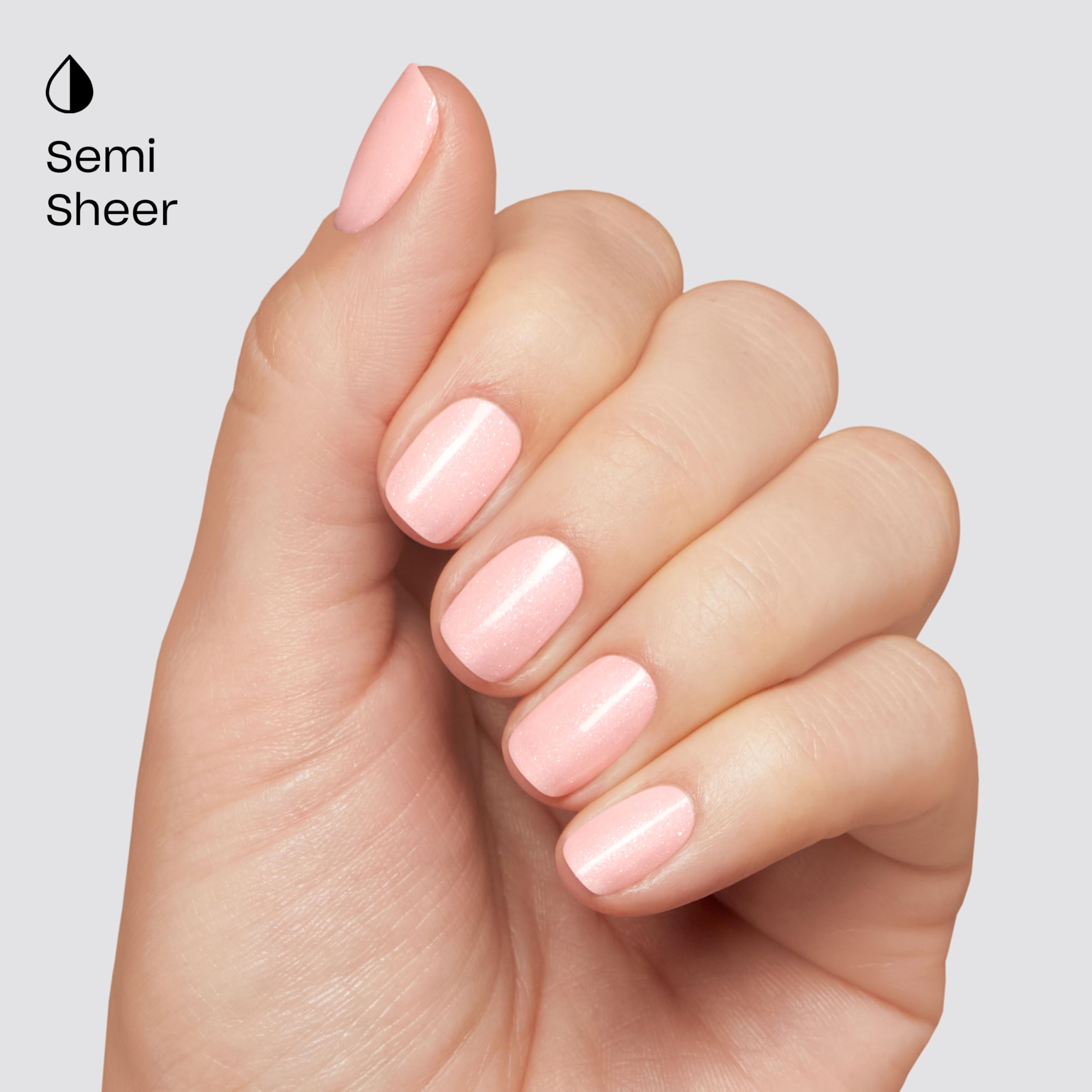 OPI nail tip swatches displaying one to three coats for opacity comparison