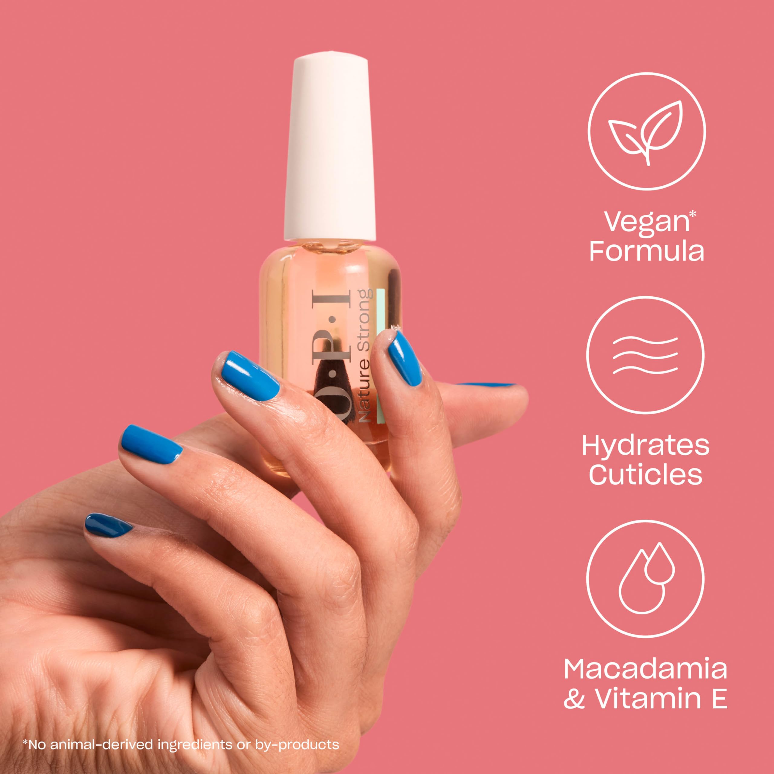 OPI oil droplet on skin showing lightweight texture and quick absorption