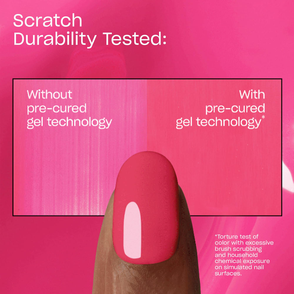 OPI manicure on desk lifestyle scene showcasing salon-quality shine