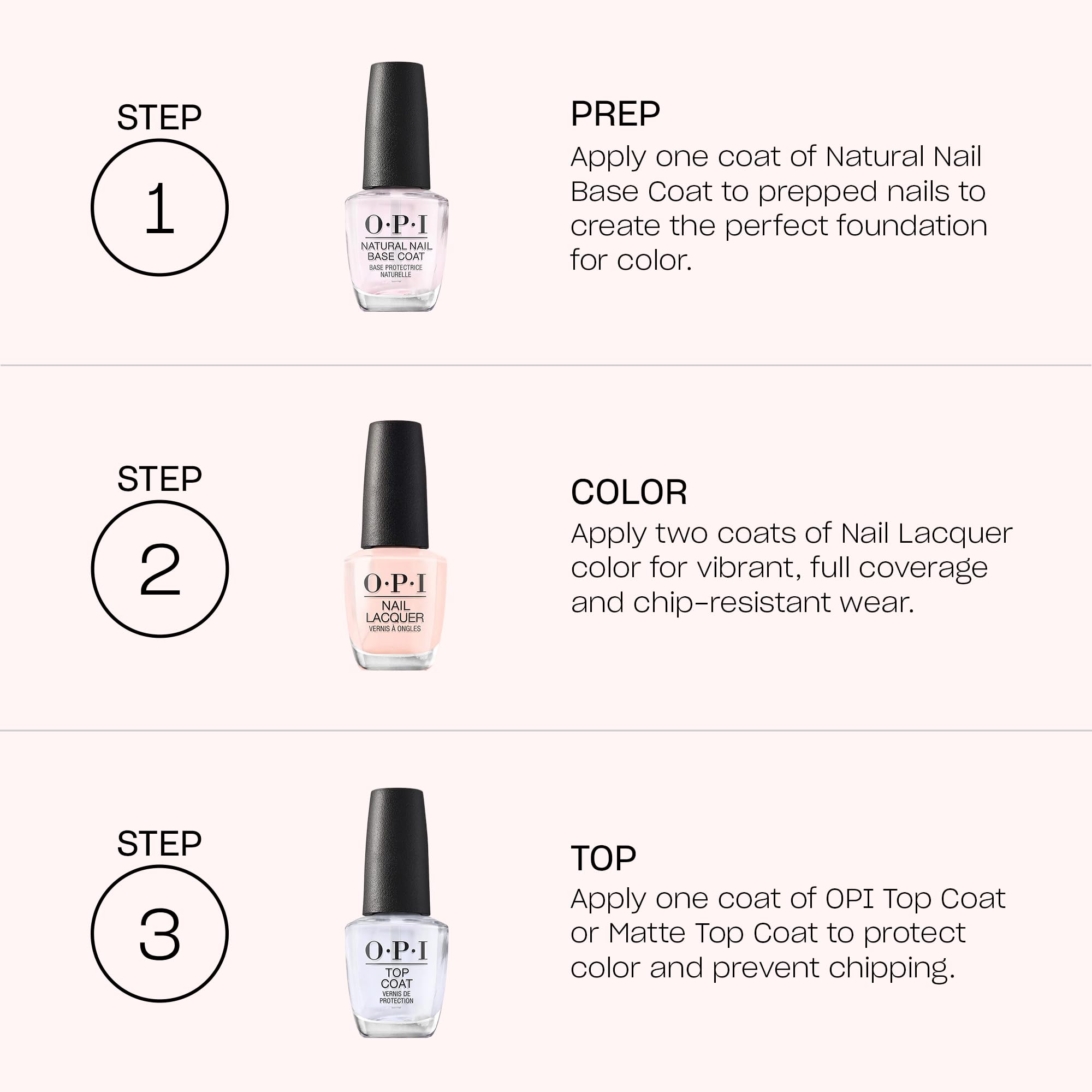 OPI mini bottle held in hand illustrating size and travel-friendly benefit