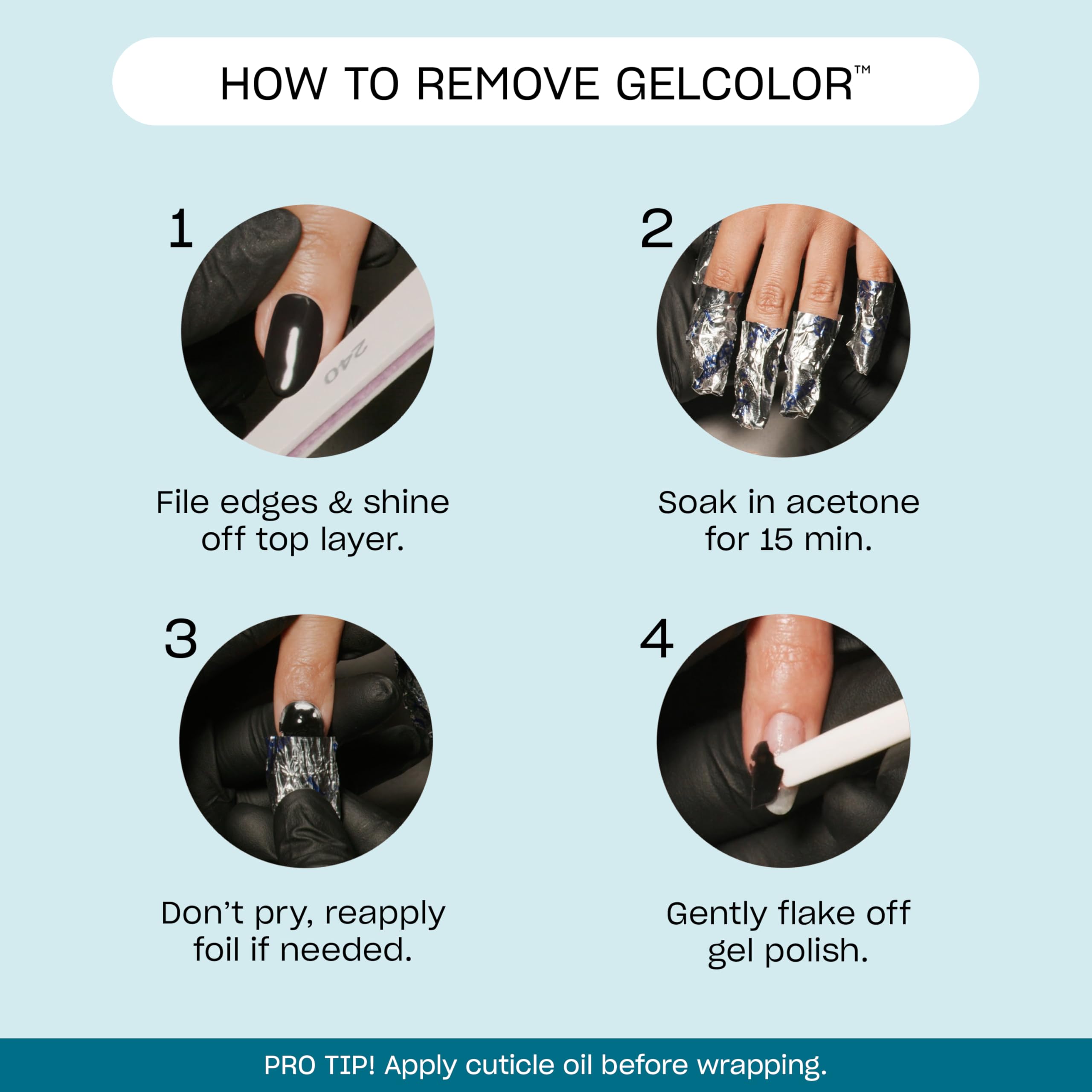OPI soak-off removal setup removing Lincoln Park After Dark safely