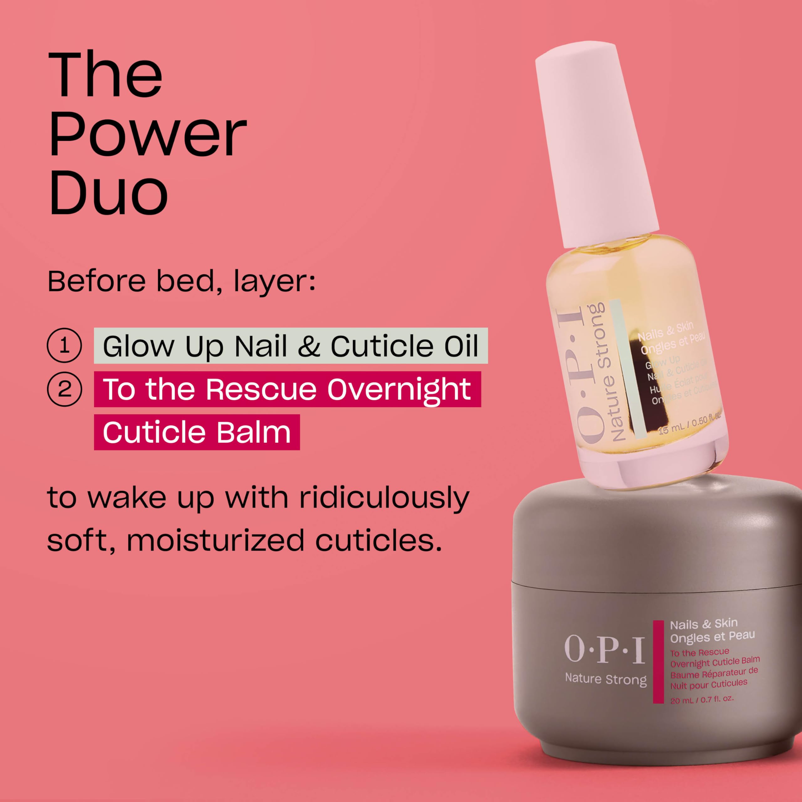 OPI bottle in hand for size scale and portable nail care convenience