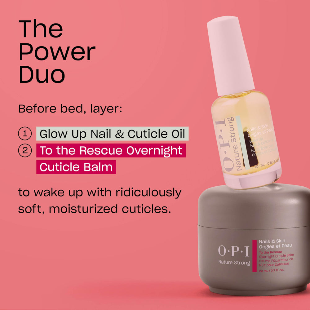 OPI bottle in hand for size scale and portable nail care convenience