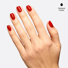 OPI cured nails close-up with glossy salon shine and durable appearance